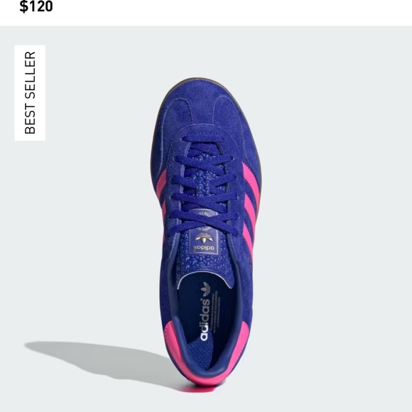 Blue and pink Adidas Gazelles worn ONCE (rare!!!) - Picture 5 of 7